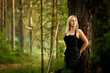 © Ekaterina - blonde girl in the woods, selective focus