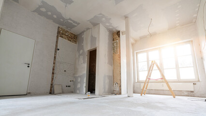 rebuilding an Old real estate apartment, prepared and ready for renovate