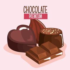 Poster - chocolate premium products