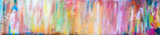 Fototapeta Młodzieżowe -  Fun, inspirational & creative art background in bright colours and pastels - abstract art design in panorama / header / banner style.