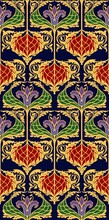 Belle Epoch Style Seamless Pattern With A Fantasy Flower