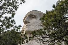 Presidents Sculptures At Mount Rushmore National Memorial, South Dakota, USA