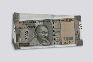 Wall Mural - New Indian currency rupees 500 