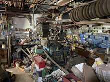 Hoarder Shed Garage Filled With Tools Rubbish Antiques And Collectibles