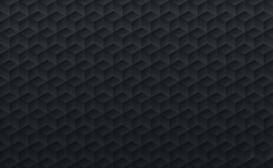  Abstract black gradient color geometric cube mosaic pattern background and texture. You can use for template, poster, banner web, print ad. Vector illustration