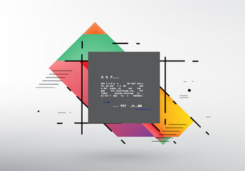 Poster - Vector, abstract geometric background