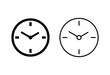 © AAVAA - Clock icon set. Time icon vector. watch icon symbol