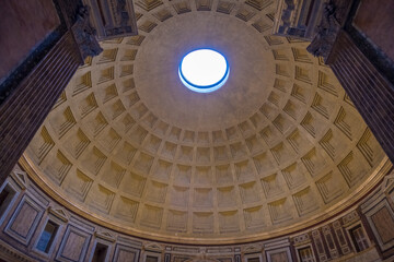 Poster - Pantheon temple interior in Rome, Italy