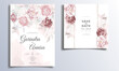 © MARIANURINCE - Beautiful floral frame wedding invitation card template Premium Vector
