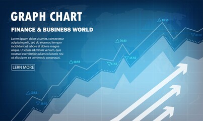 graph candle stick graph chart of stock market  Business world investment trading, Bullish point, Bearish point. trend of graph vector design.