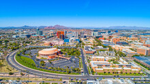 Tempe, Arizona, USA Drone Skyline Aerial Panorama