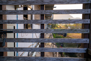 Poster - old wooden door