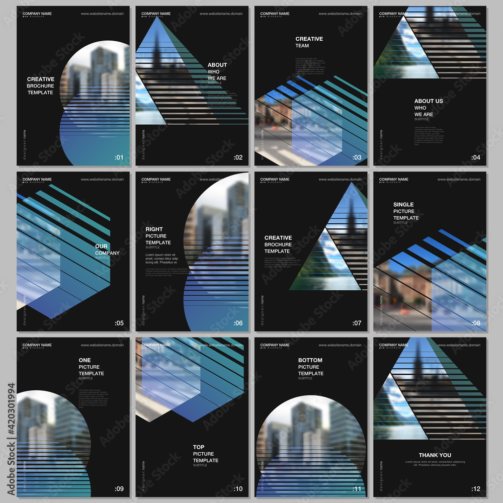 A4 brochure layout of covers design templates for flyer leaflet, A4 ...