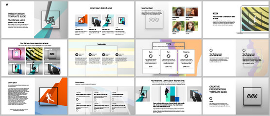 Wall Mural - vector templates for website design, presentations, portfolio. templates for presentation slides, le