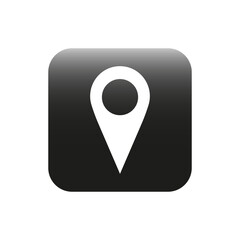 Poster - Point on the map icon. Map label vector trendy icon. Location button vector icon. GPS location icon. Vector illustration.