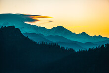 Cloudscape Sunrise Above Annapurna Peak In The Himalaya Range, Annapurna Region, Nepal