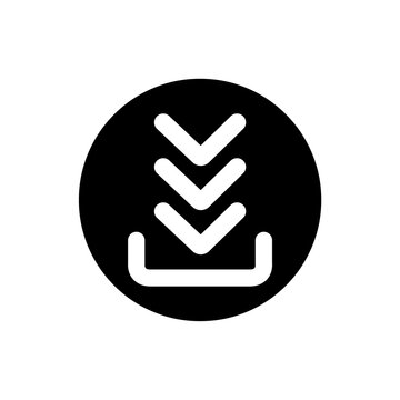 Download icon, logo isolated on a white background