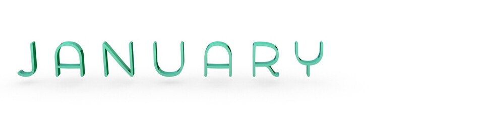 Poster - Colored 3D text on a white background 