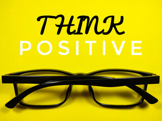THINK POSITIVE.For fashion shirts,poster,gift,or other printing press.Motivation quote.