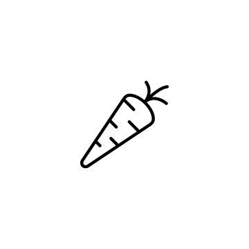 Carrot icon vector for web, computer and mobile app