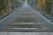 Suspension bridge over the Trent river Ranny Gorge Hastings Ontario