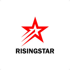 rising star logo or icon template