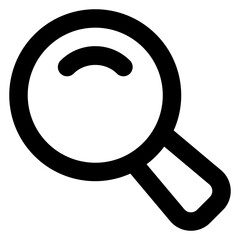 Poster - 
Magnifier icon vector, laboratory equipment 

