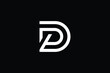 DP logo letter design on luxury background. PD logo monogram initials letter concept. DP icon logo design. PD elegant and Professional letter icon design on black background. D P PD DP