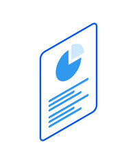 Poster - 3d vector design of financial chart icon