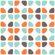 Geometric vector seamless pattern. Modern background with simple shapes in pastel colors.