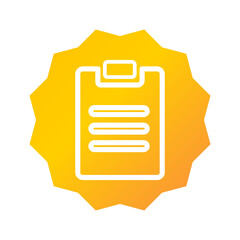 Poster - clipboard icon. clipboard  illustration. Flat vector icon. can use for, icon design element, ui, web, mobile app.
