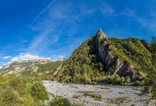 River La Bleone Near Prads In Region Alpes De Haute Provence