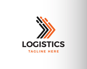 logistic logo line logistic logo logistic symbol logo arrow logo fast delivery logo