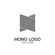 © Ard Work - double parallelogram modern monogram Logo icon abstract simple concept design vector illustration