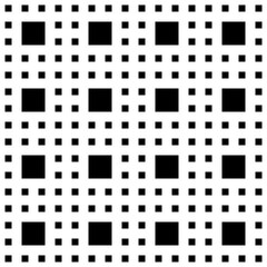 Poster - Squares Pattern. Vector Black Squares Pattern.