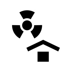 Wall Mural - Protect from radioactive sources cargo symbol. Vector