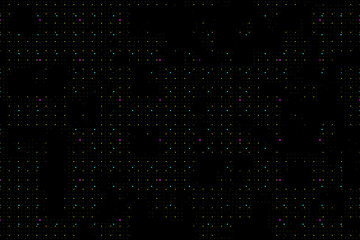 Aufkleber - Dark technological wallpaper with yellow barely noticeable dots