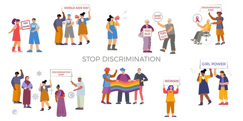 Discrimination Flat Characters Set