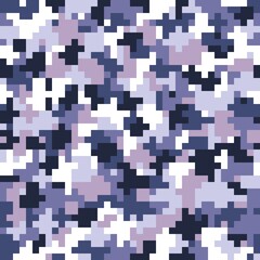 Canvas Print - Abstract urban pixel motif geometric brushed texture background