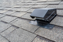Static Vent Installed On A Shingle Roof For Passive Attic Ventilation