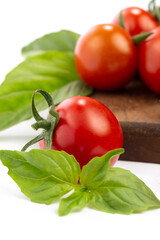 Wall Mural - Tomatoes and cherry tomatoes in studio