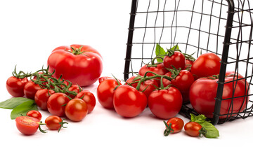 Wall Mural - Tomatoes and cherry tomatoes in studio