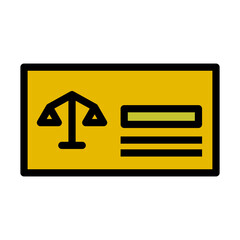 Poster - Lawyer Business Card Icon