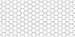 Hexagon seamless pattern. Honeycomb background. Texture with hexagon of honey comb. Black grid of bee. Abstract geometric background. Hex tile of mosaic. Line ornament for hive. Vector