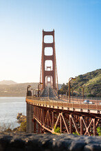 Classic Viewpoint Shot Of The Golden Gate Bridge In San Francisco