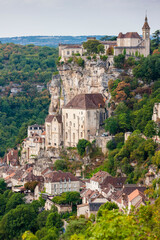 Fototapete - Rocamadour in Lot Department, France