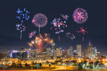 Denver (Colorado, USA) With Fireworks