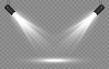 Vector Set Of Light. Light Source, Studio Lighting, Walls, Png. Spotlight Lighting, Spotlight PNG. Light Beams, Light Effect.