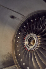 Plane Turbine Engine And Fan