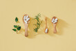 © Maki Company Limited/Stocksy - Herbal capsules with wooden spoon and copy space for using in medical background, healthy eating for good life
